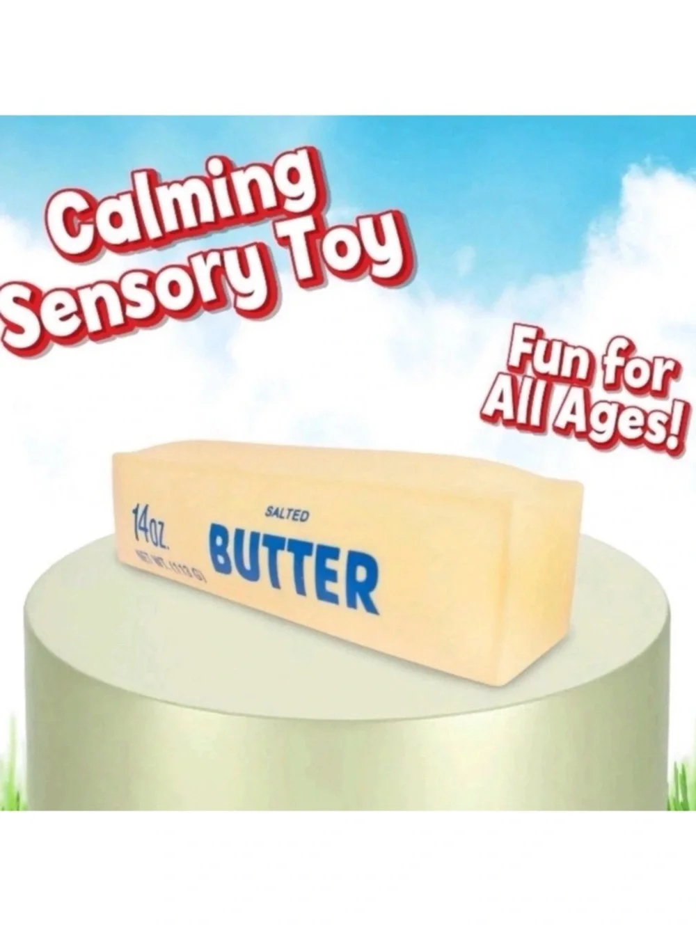 Sunny days Squeezee squish Butter Stress Relief Toy NWT
